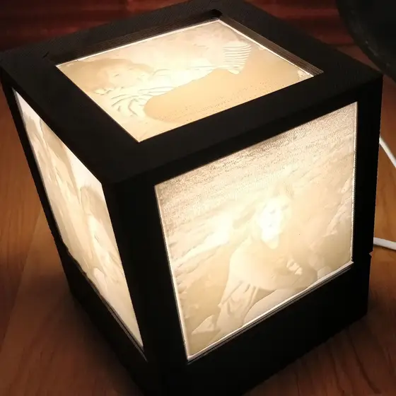 Foto Litofania impresso em 3D para Bambu Lab A1 Mini