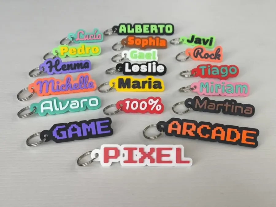 Chaveiro Personalizado Ajustável para lembrança em impressão 3D para Bambu Lab A1 Mini