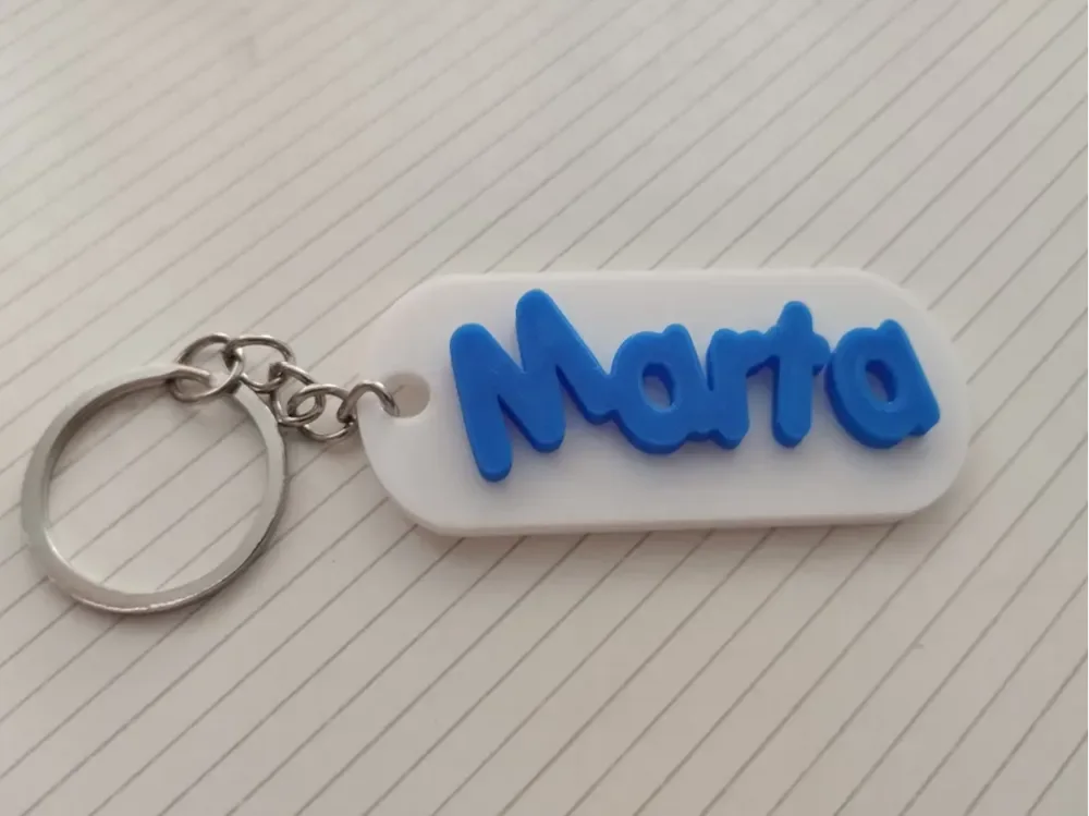 Chaveiro com Nome de Mesa para evento em impressão 3D para Bambu Lab A1 Mini